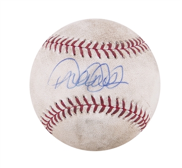 2014 Derek Jeter Signed Game Used OML Selig Baseball Used on 7/26/14 (MLB Authenticated & Steiner)